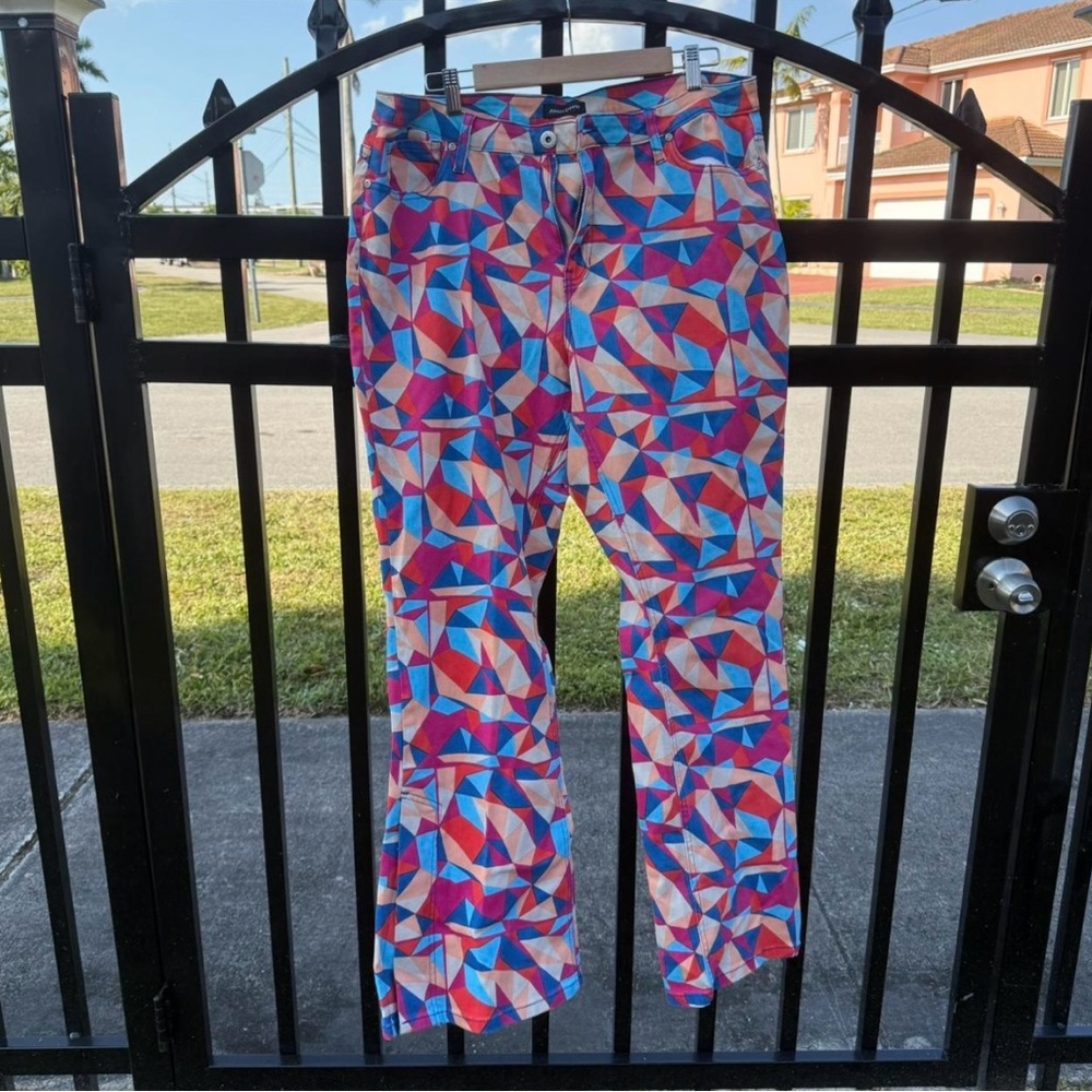 Colorful Geometric Pattern Pants
